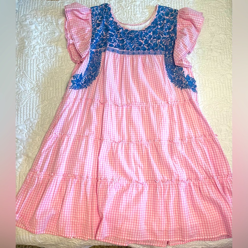 J.Marie Pink/Blue Gingham Dress